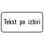 4806 Dopolnilna tabla - tekst po izbiri