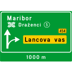 3412-3 Predkrižiščna tabla za izvoz